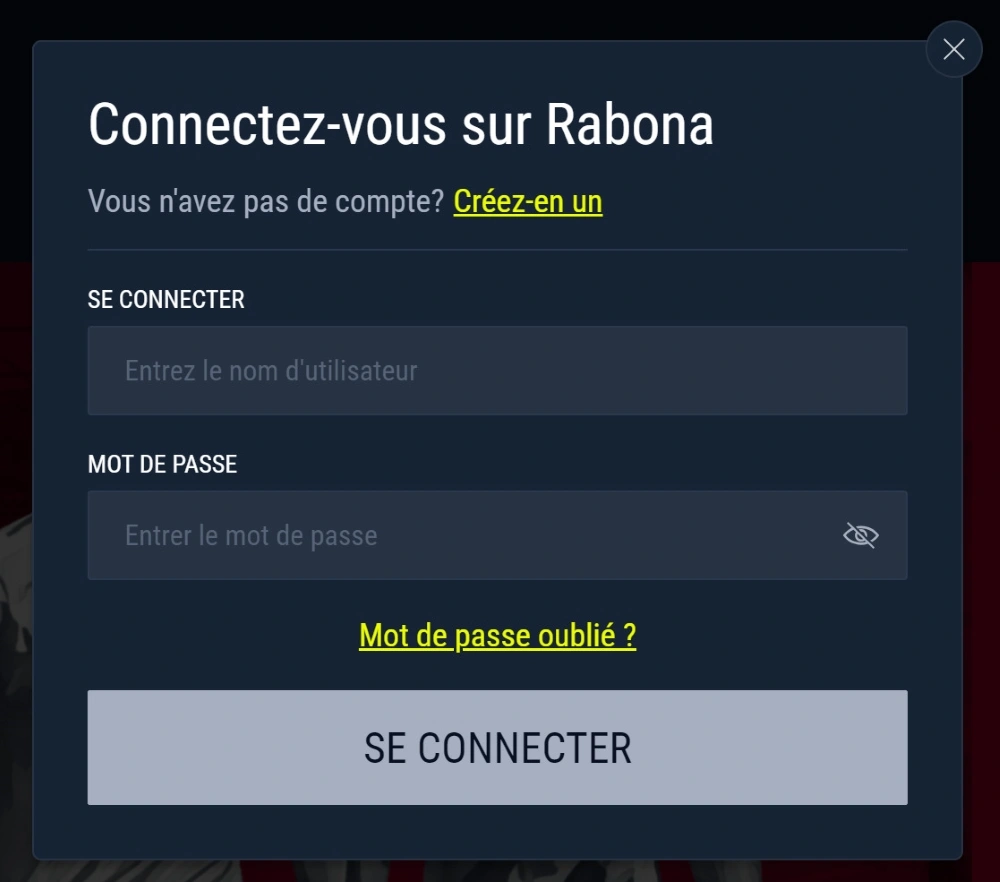 Rabona Casino Login